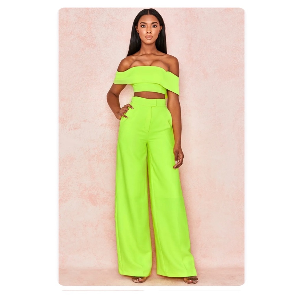 House of CB Marsha Wide Leg High Waist Trousers